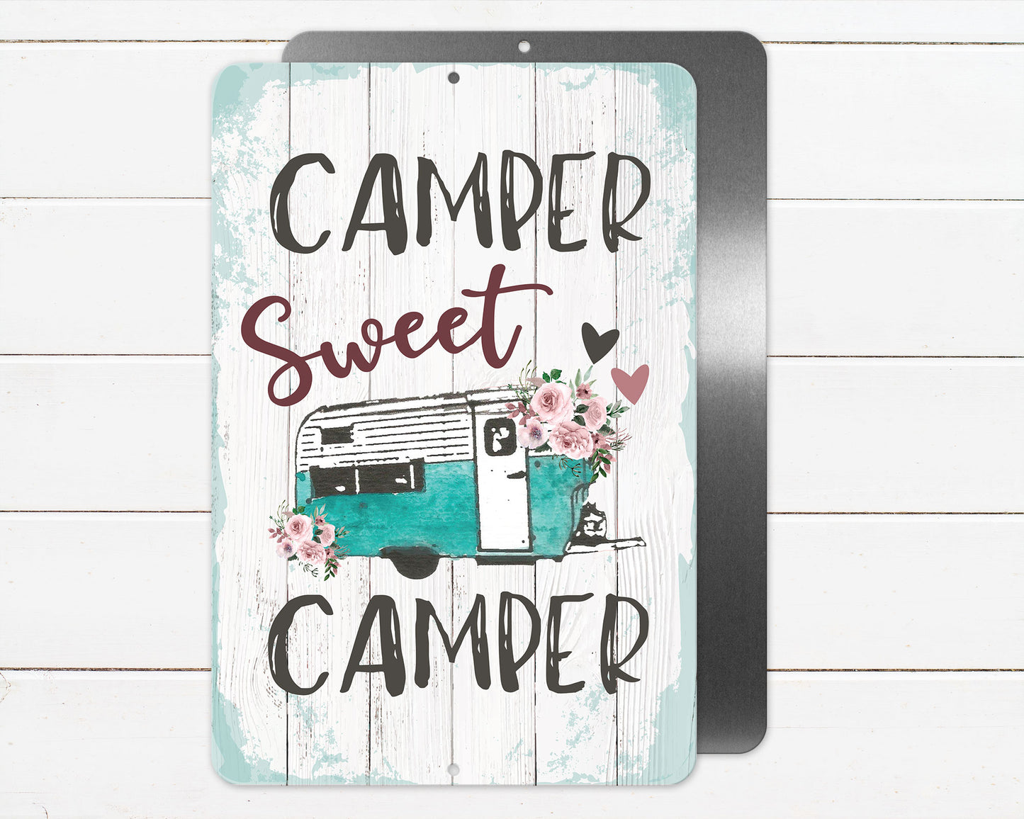 Camper Sweet Camper Metal Sign