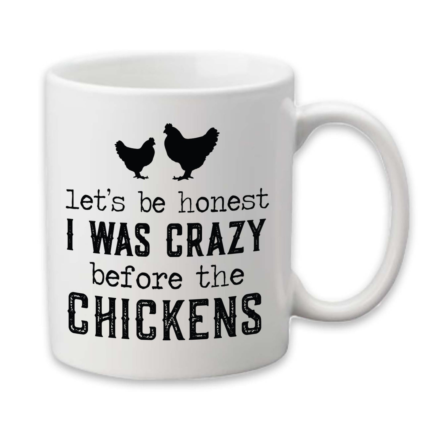 Crazy Chicken Mug, Chicken Lady Mug, Funny Coffee Cup
