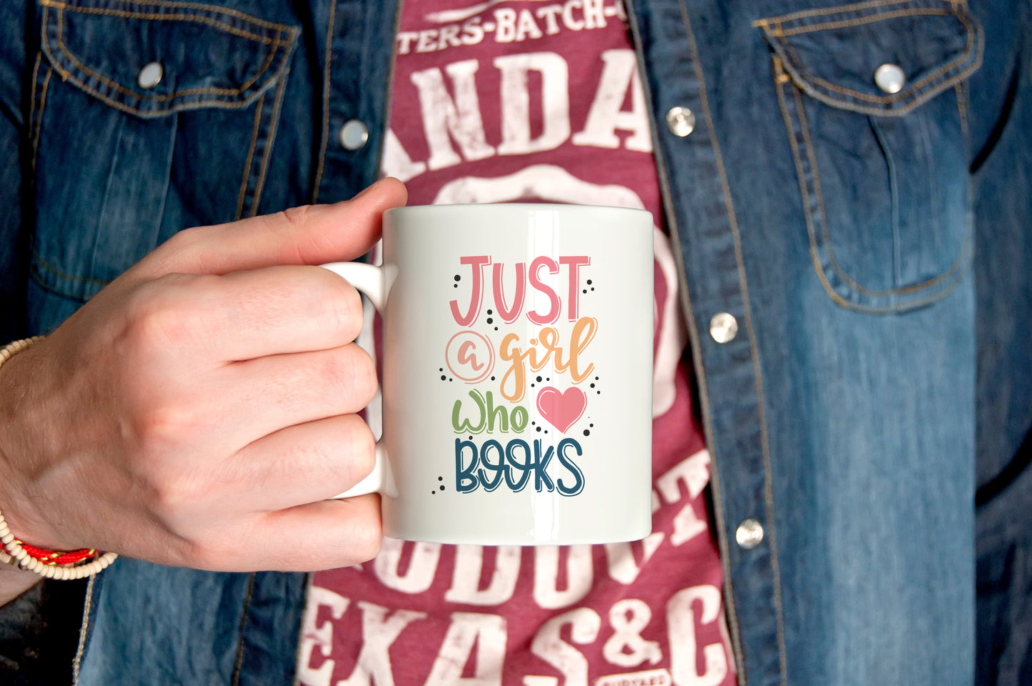 Just A Girl Who Loves Books Reading Coffee Mug