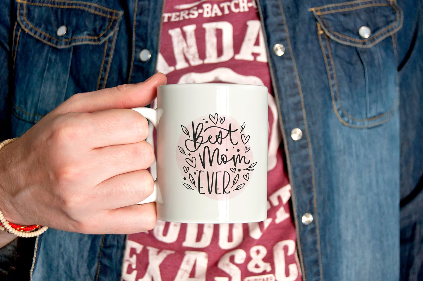 Pink Best Mom Ever Coffee Mug