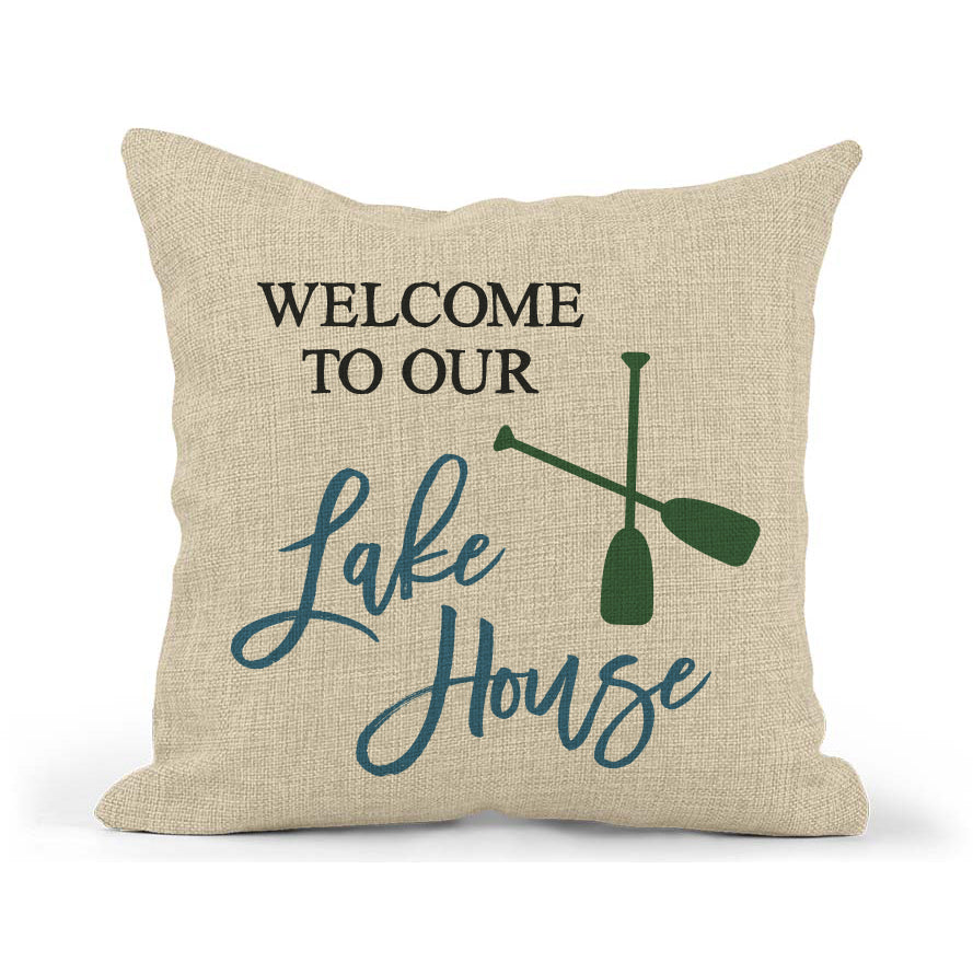 Welcome to Our Lake House Pillow, Lake Home Decor, Pillow