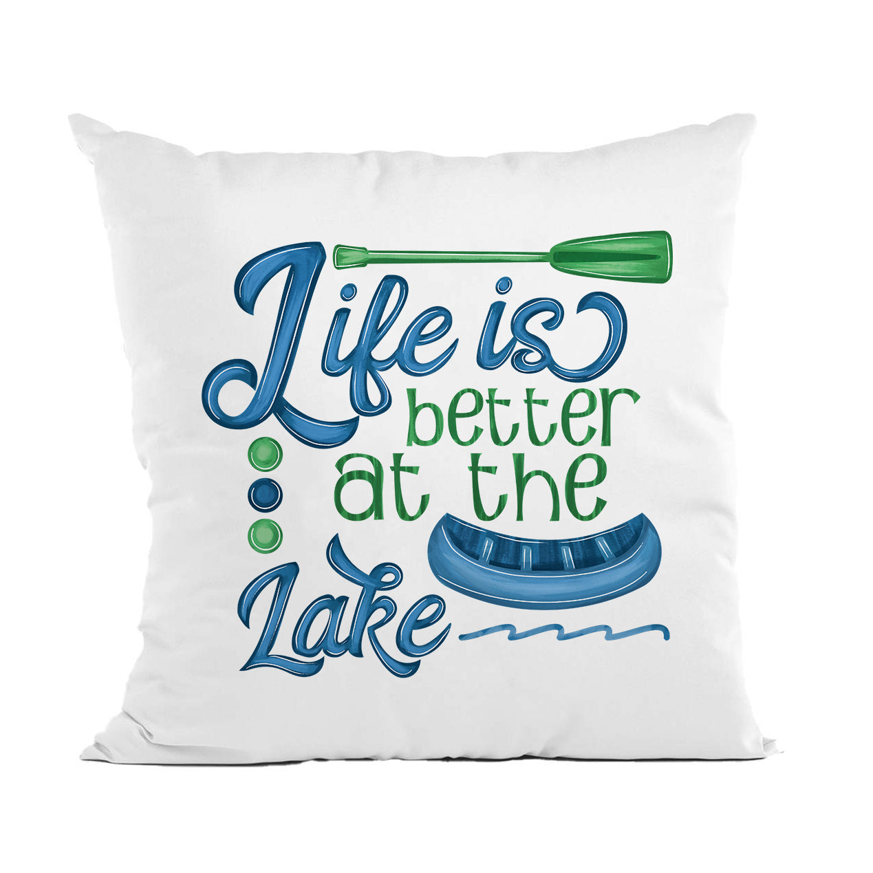 Life Is Better At The Lake Throw Pillow Lake House Decor Canary Road Wholesale