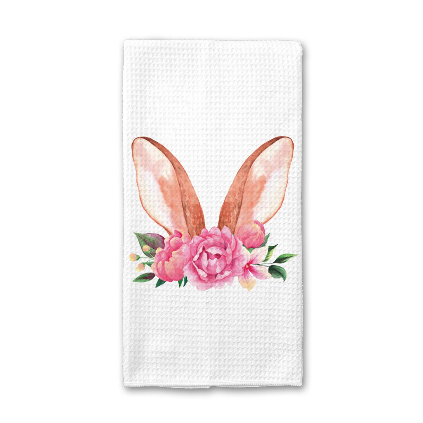 Bunny Ears Spring Kitchen Towel, Easter Decor