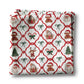 Christmas Candy Cane Coquette Bow Kitchen Towel Waffle