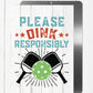 Dink Responsibly Pickleball Metal Sign