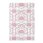 Pink Pumpkin Chinoiserie Fall Coastal Kitchen Towel Waffle