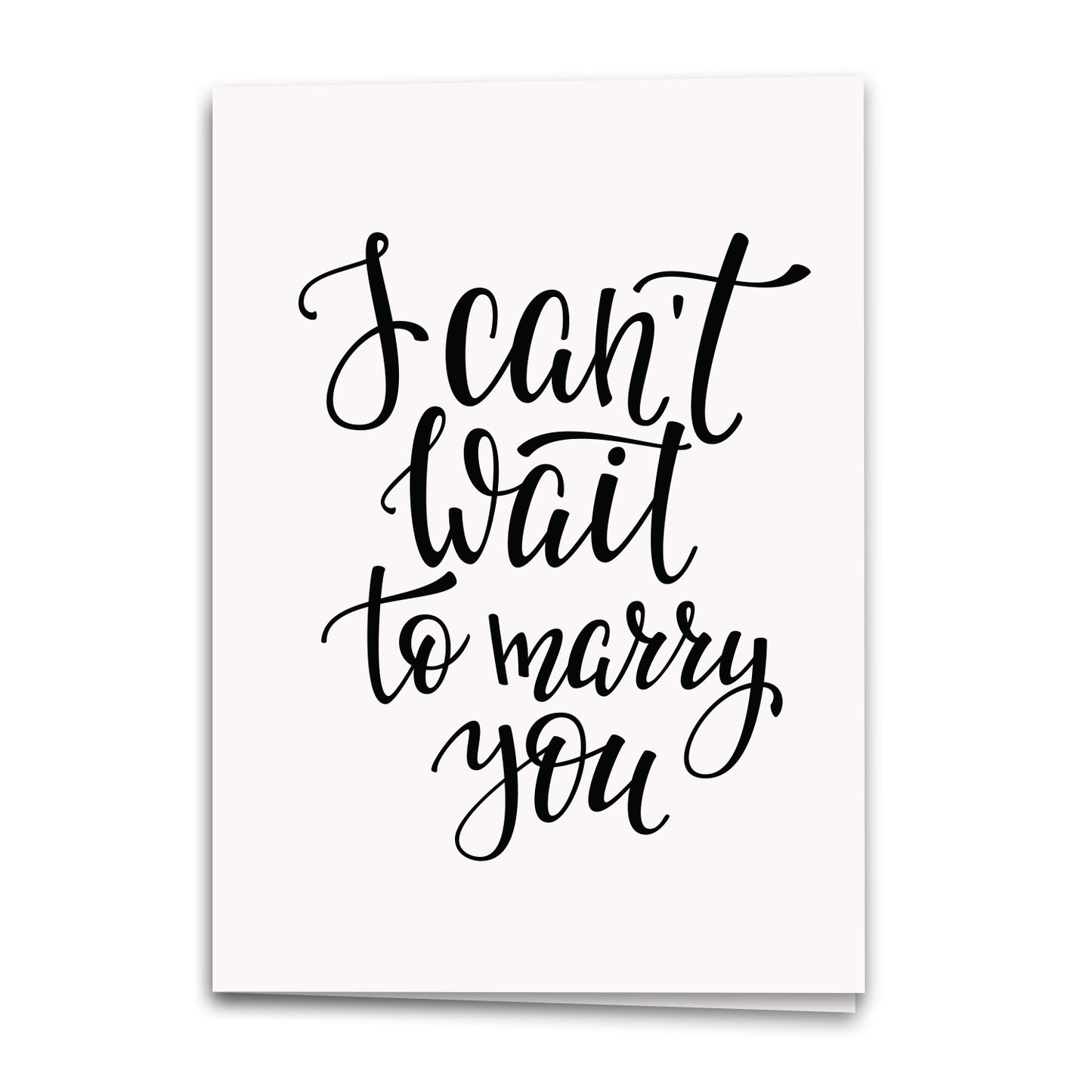 Can't Wait to Marry You Card, Wedding Greeting Card