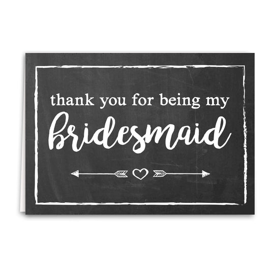 Thanks for Being My Bridesmaid Card, Wedding Greeting Card