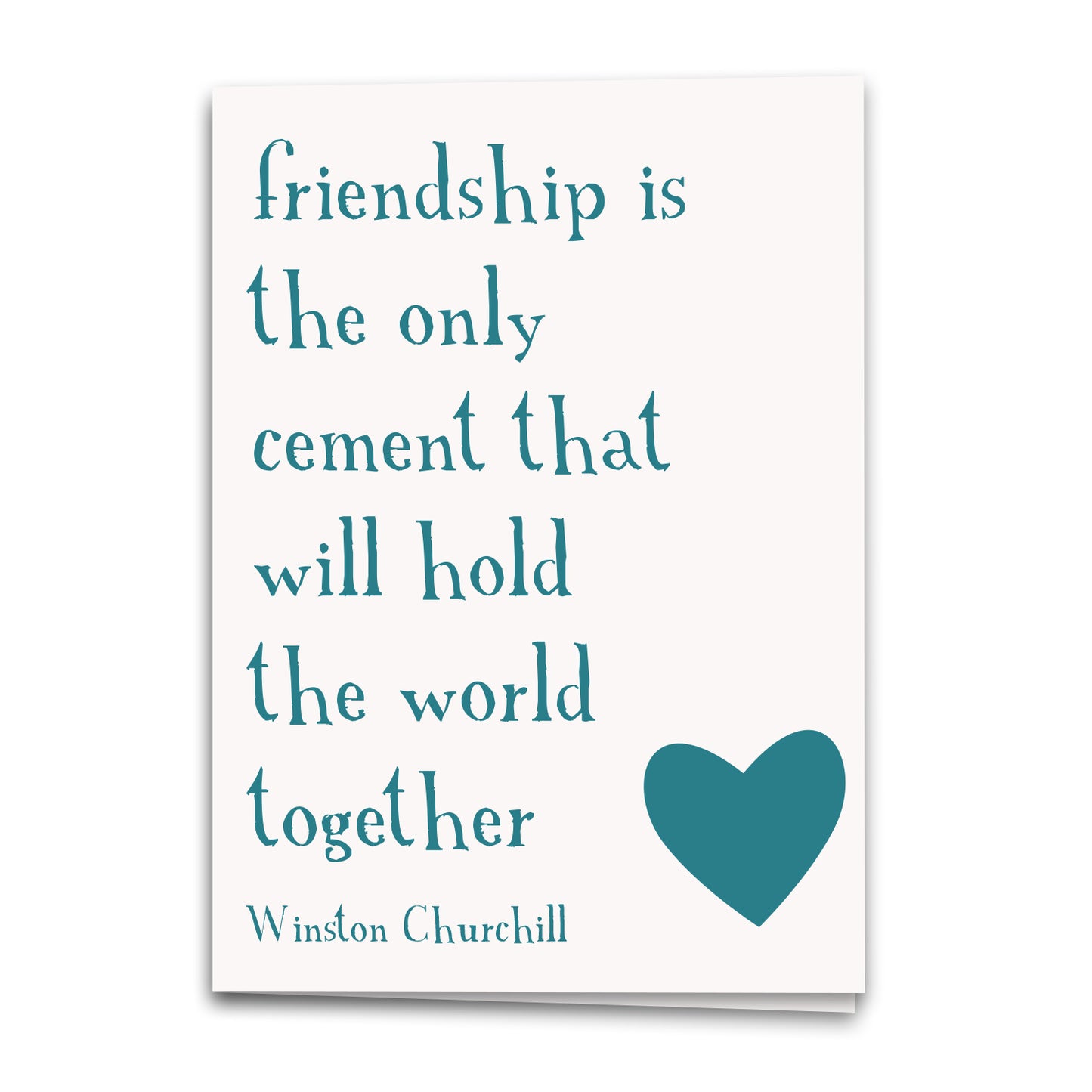 Friendship Card, Love Greeting Card, Anniversary Notecard