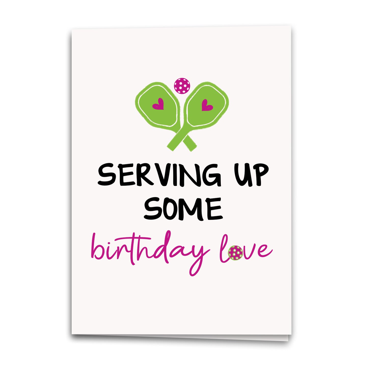 Pickleball Birthday Card, Serving up Some Birthday Love