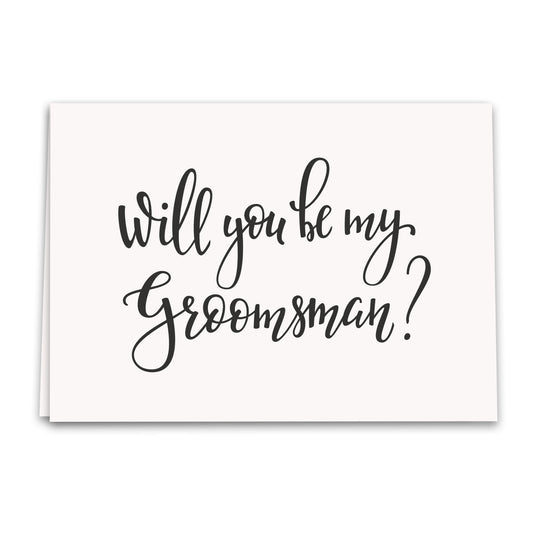 Will You Be My Groomsman Card, Wedding Greeting Card