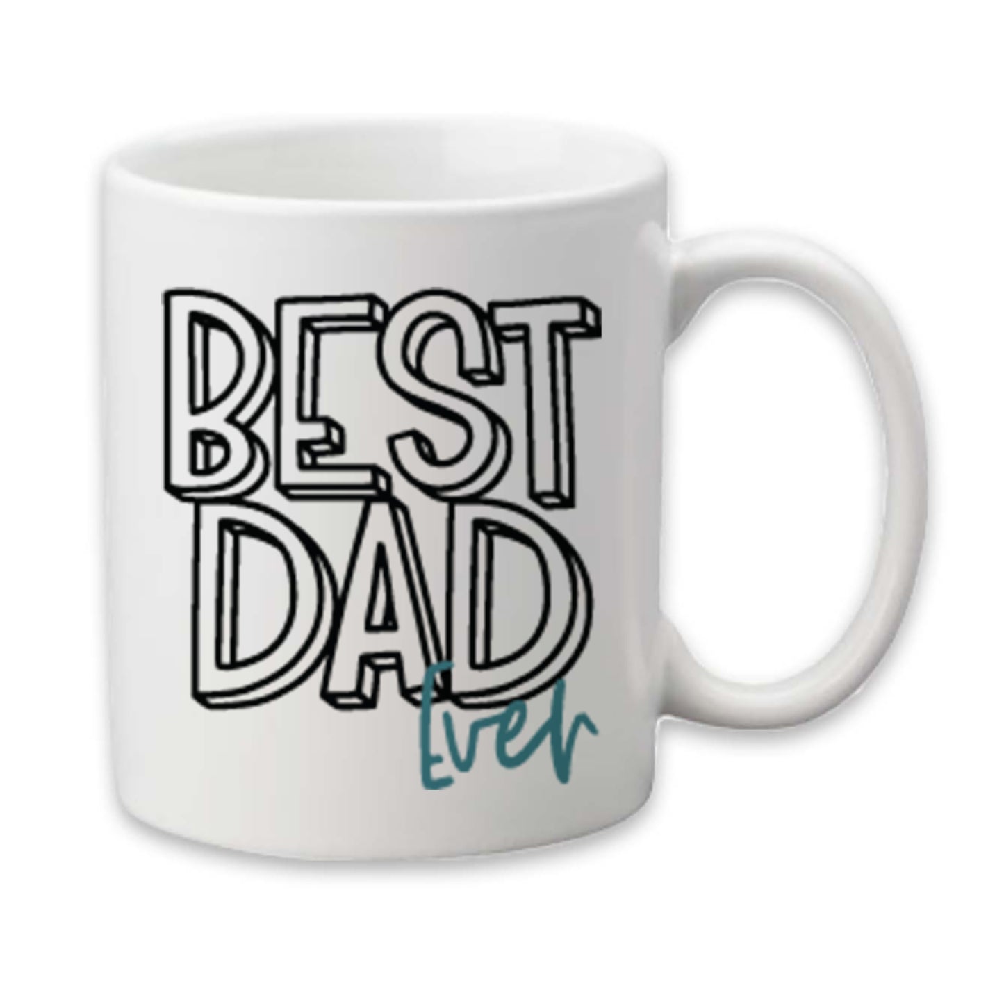 Best Dad Ever Mug, Fathers Day Coffee Cup, Gift for Dad