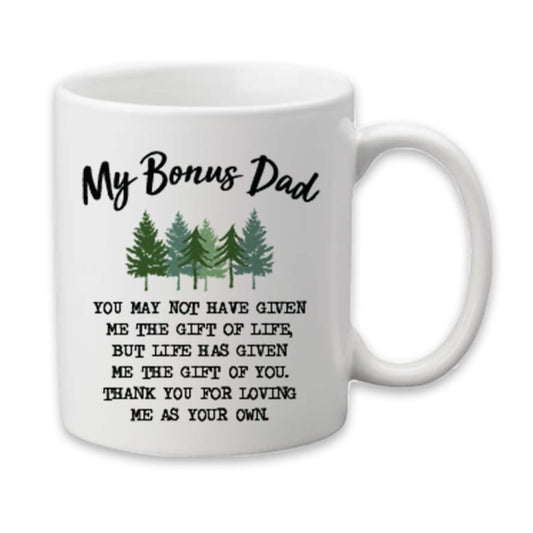 My Bonus Dad Mug, Step Dad Coffee Cup, Fathers Day Gift