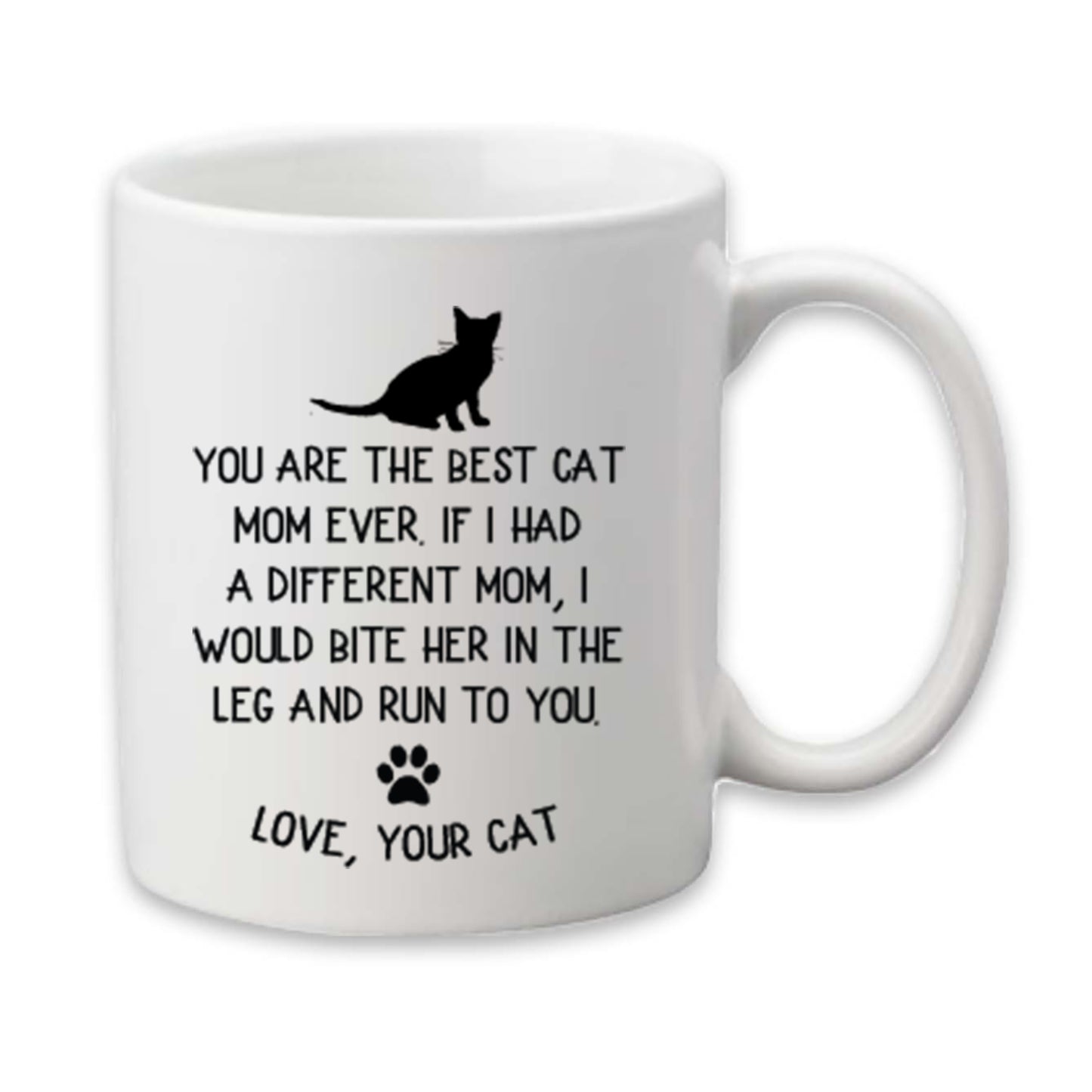 Cat Mom Mug, Cat Lover Coffee Cup, Kitchen Decor