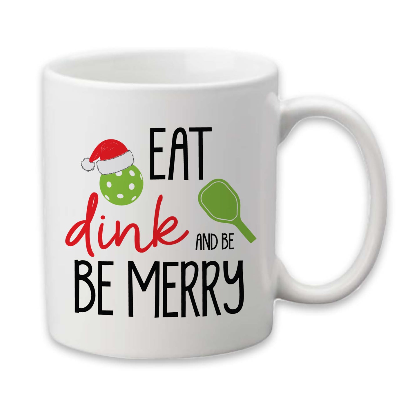 Christmas Pickleball Mug, Pickleball Pun Coffee Cup