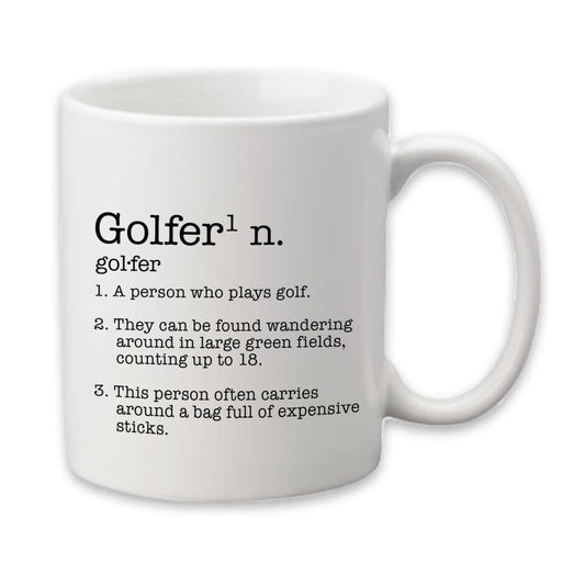 Golfer Definition Mug, Golf Coffee Cup, Golfing Gift for Him