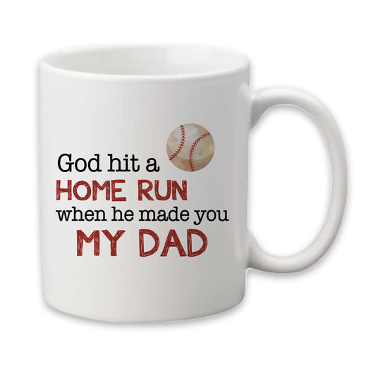 Hit a Homerun, Father's Day Coffee Cup, Gift for Dad