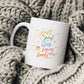 Girl Who Loves Books Wreath Coffee Mug
