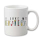 Love Grandpa Tool Theme Mug, Fathers Day Coffee Cup