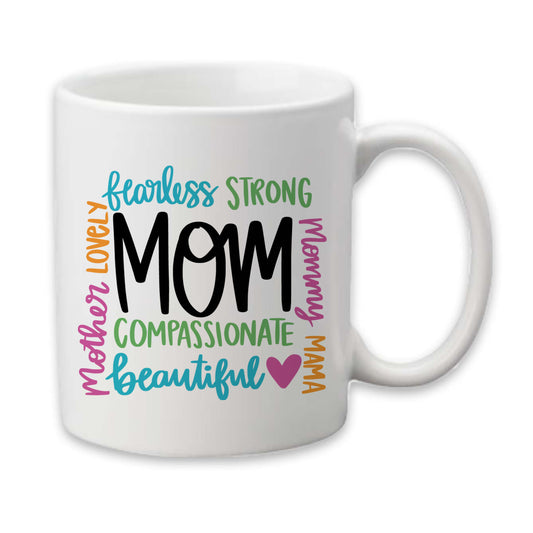 Mom Collage Mug, Mother Coffee Cup Mothers Day Birthday Gift