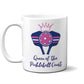 Queen of The Pickleball Court Pink Mug