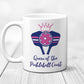 Queen of The Pickleball Court Pink Mug