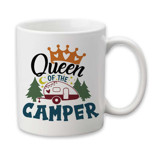 Queen of the Camper Mug, Camping Coffee Cup, RV Gifts Her