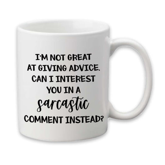 Sarcastic Comment Mug, Funny Coffee Cup Gift