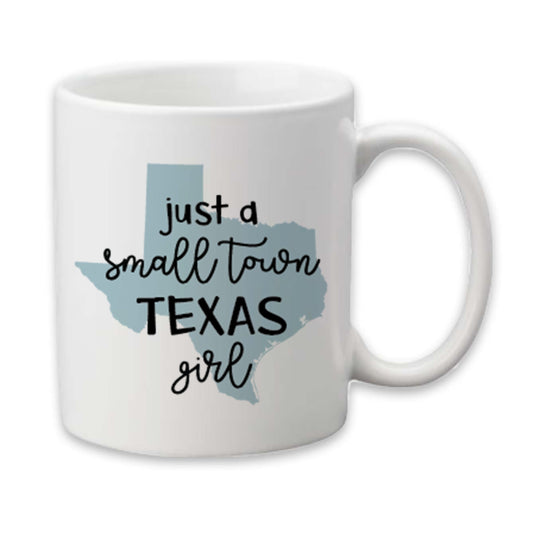 Customizable Small Town Girl Mug, Home State Mug, Coffee Cup