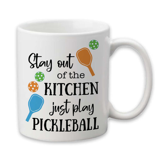 Just Play Pickleball Mug, Pickleball Coffee Cup