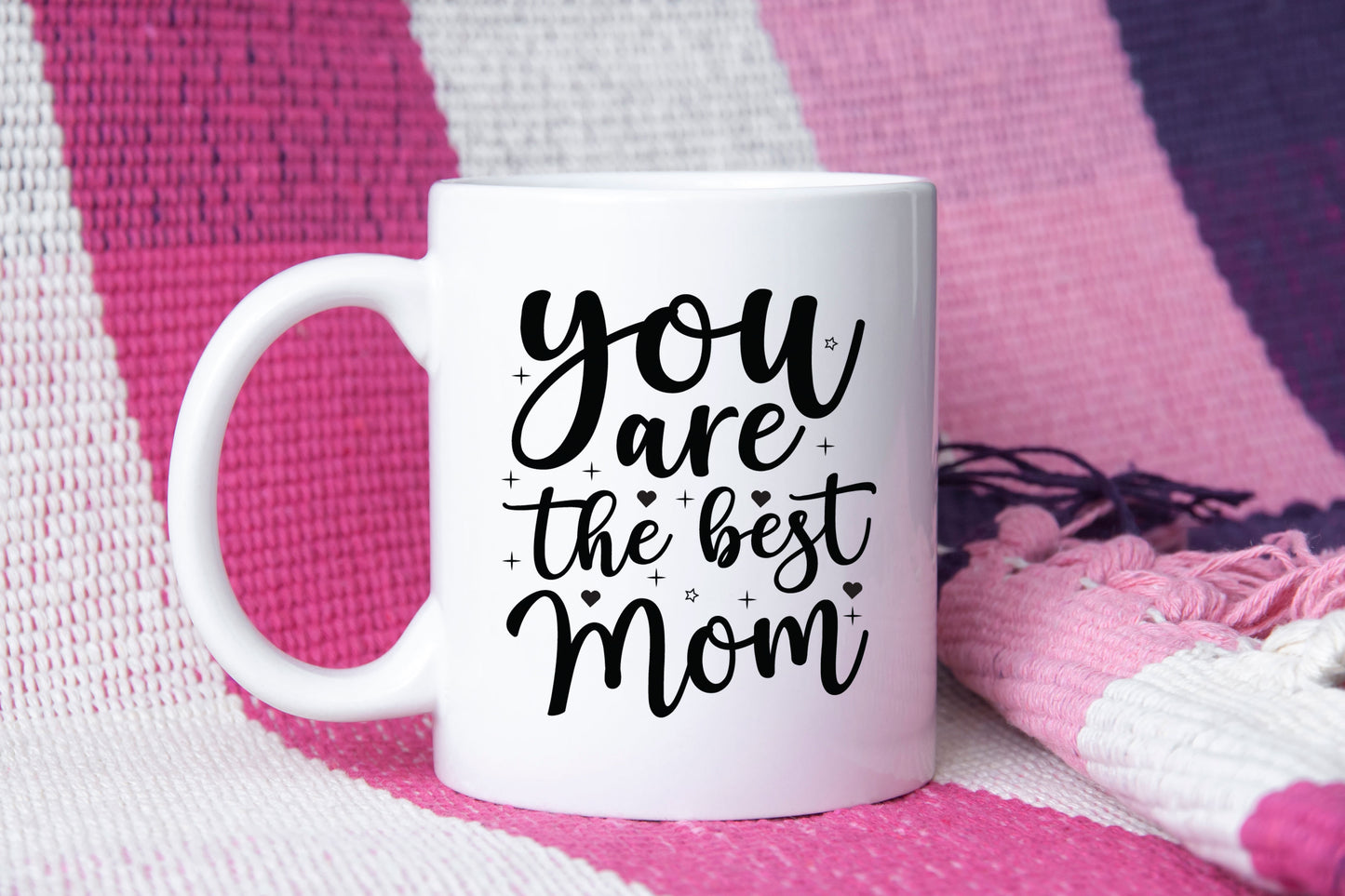 You Are The Best Mom Mug, Parent Mug, Bold Script Coffee Cup