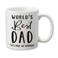 World's Best Dad Mug, Father's Day Coffee Cup, Gift for Dad