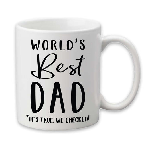 World's Best Dad Mug, Father's Day Coffee Cup, Gift for Dad