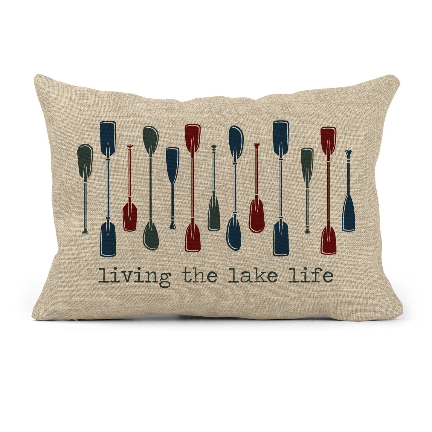 Living the Lake Life Pillow, Rectangle Half Pillow