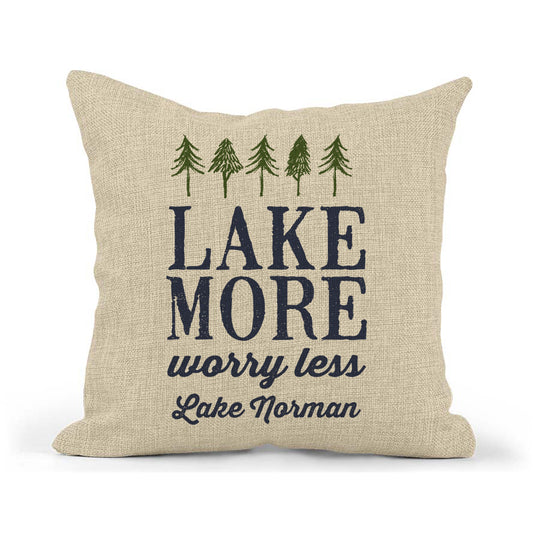 Lake More Pillow, Lake House Decor, Throw Pillow