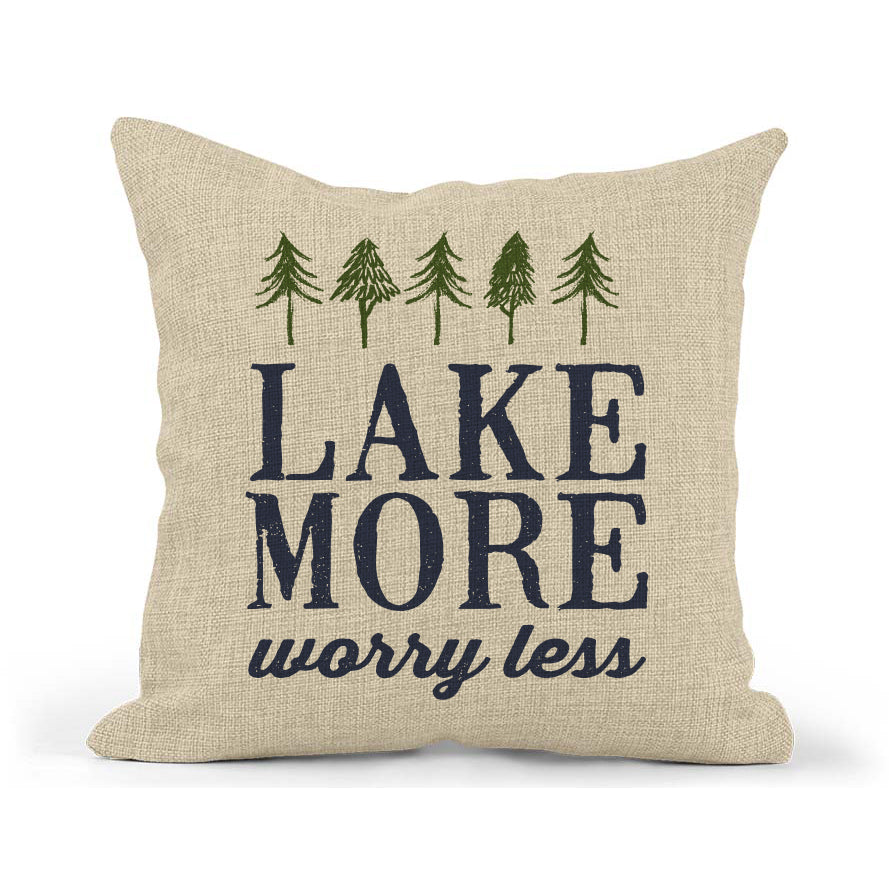 Lake More Pillow, Lake House Decor, Throw Pillow