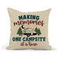 Making Memories Campsite Pillow, RV Gift, Travel Trailer