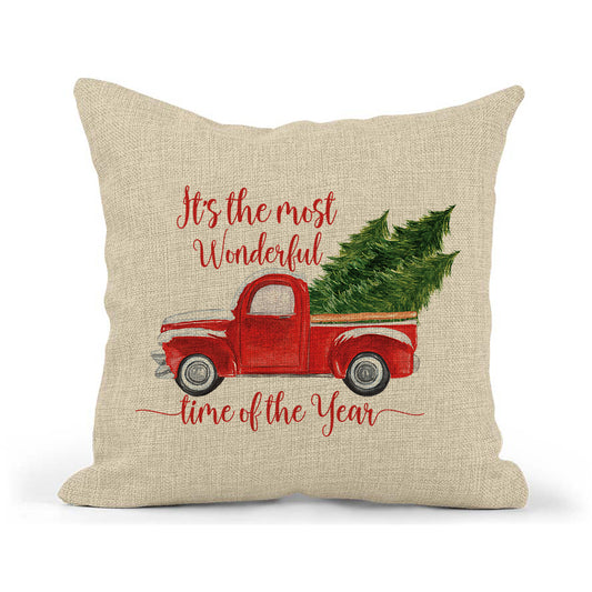 Most Wonderful Time Pillow, Christmas Home Decor