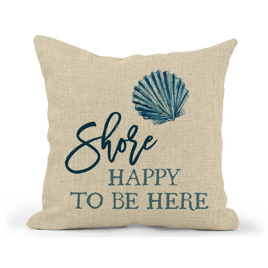 Beach Shore Pillow, Beach House Decor, Throw Pillow Nautical