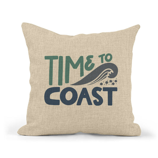 Time To Coast Throw Pillow