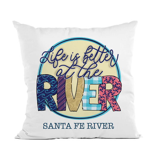 Better At The River Pillow, Housewarming Decor