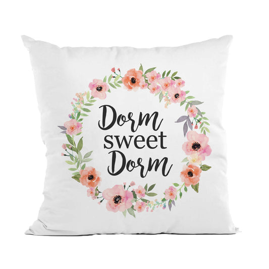 Dorm Sweet Dorm Pillow, Housewarming Pillow, Dorm Room Decor