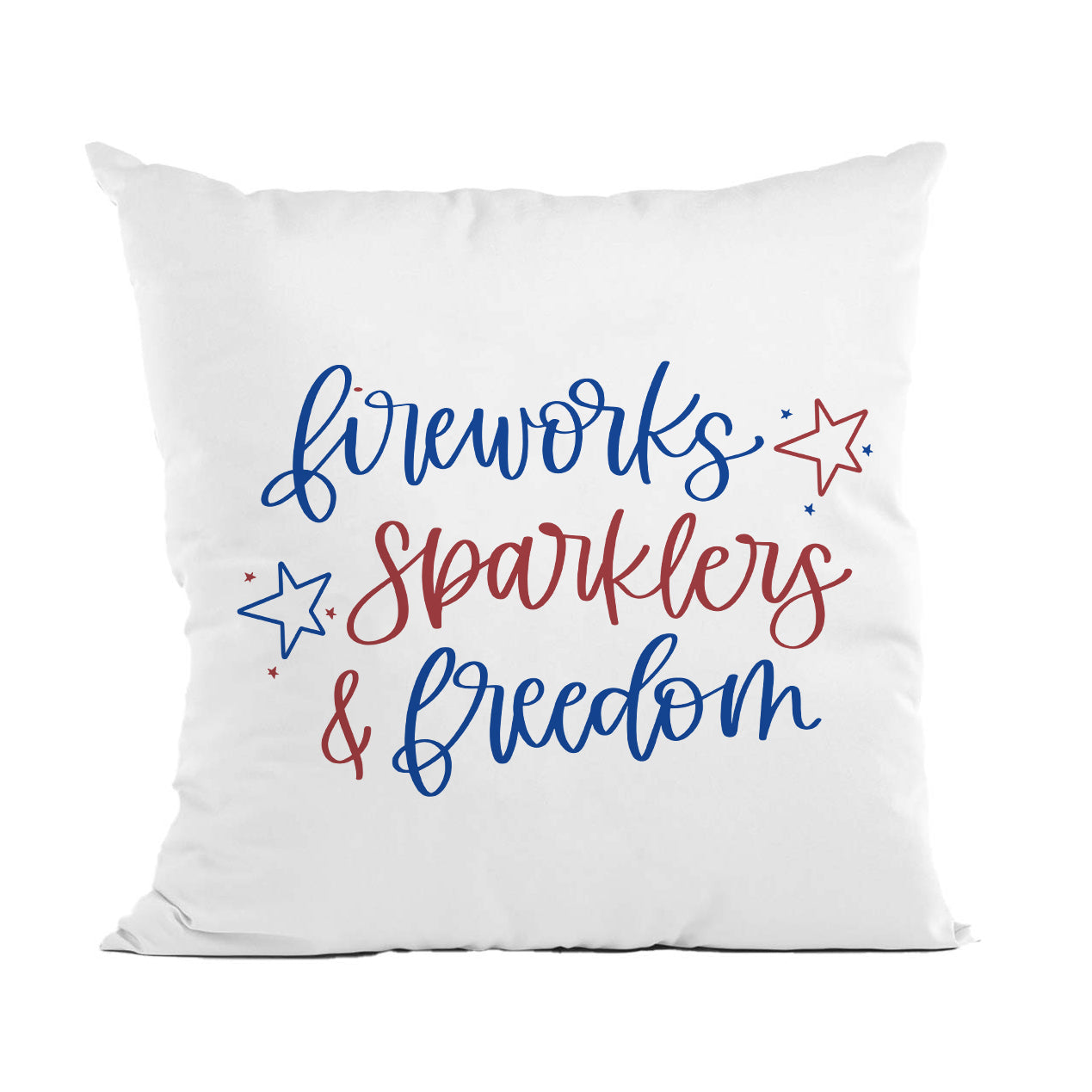 Fireworks, Sparklers & Freedom Pillow, 4th of July Decor