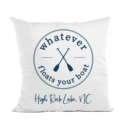 Customizable Float Your Boat Pillow, Lake House Decor