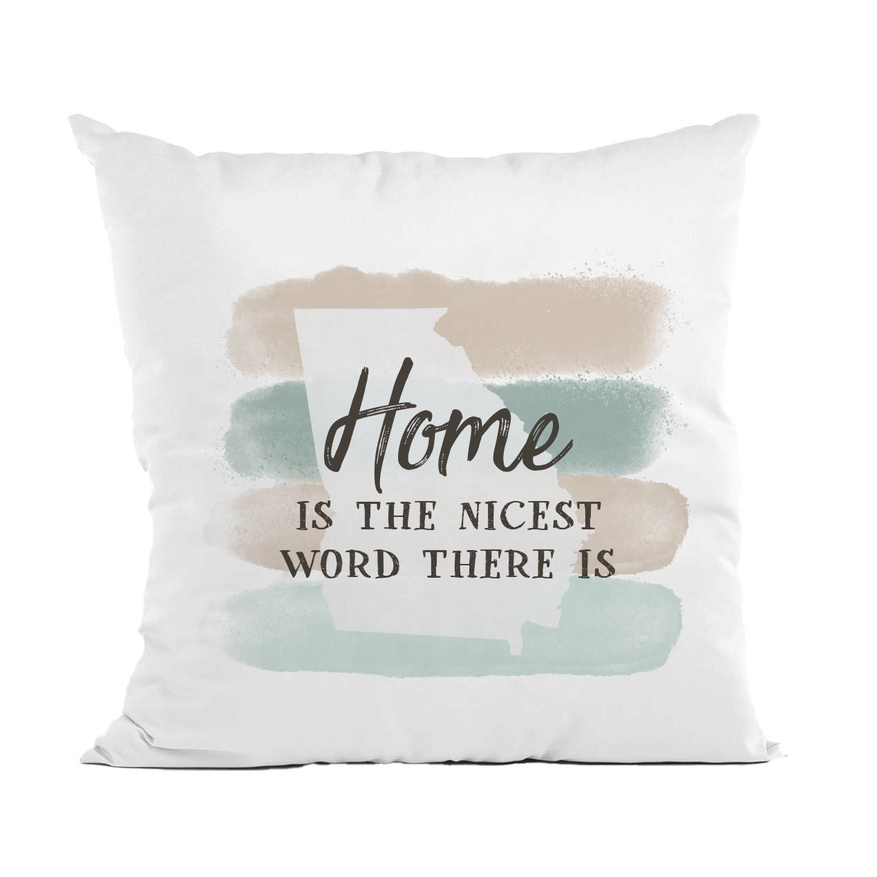 Customizable Home State Pillow, Housewarming Decor