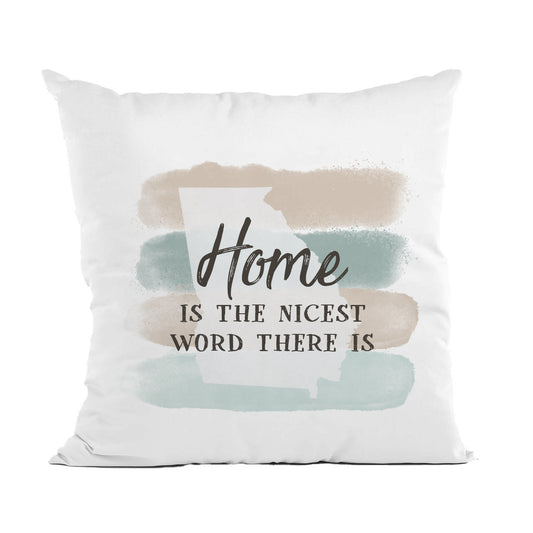 Customizable Home State Pillow, Housewarming Decor