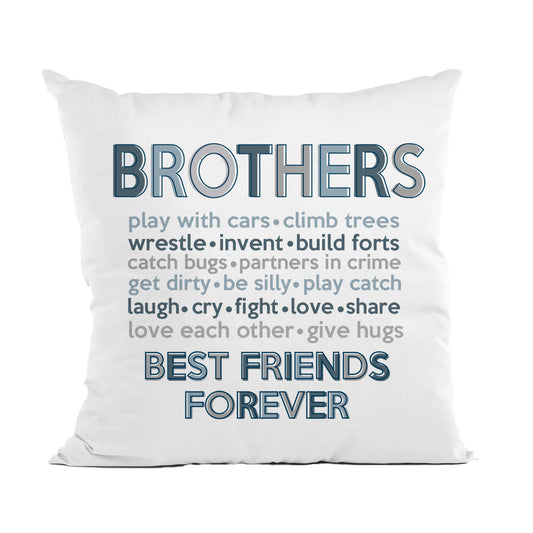 Brothers Collage Pillow, Boys Bedroom Decor, Nursery Pillow