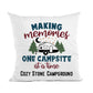 Making Memories Campsite Pillow, RV Gift, Travel Trailer