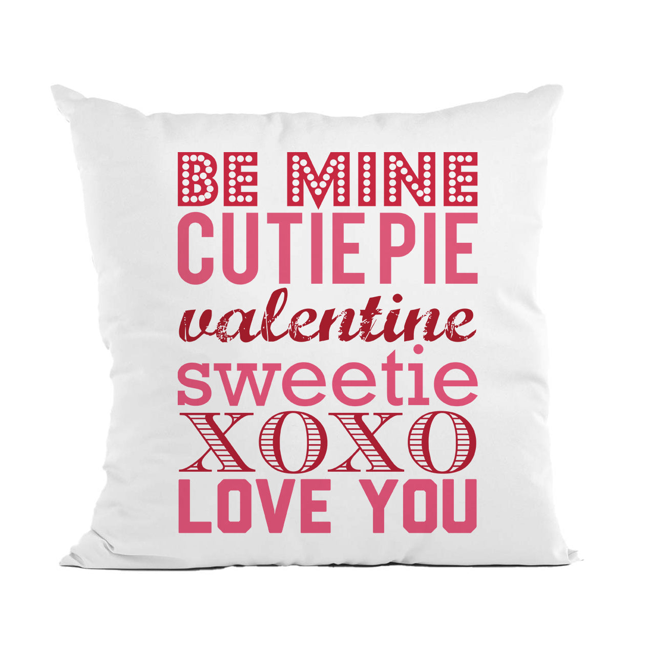 Valentine Subway Pillow, Valentines Living Room Decor