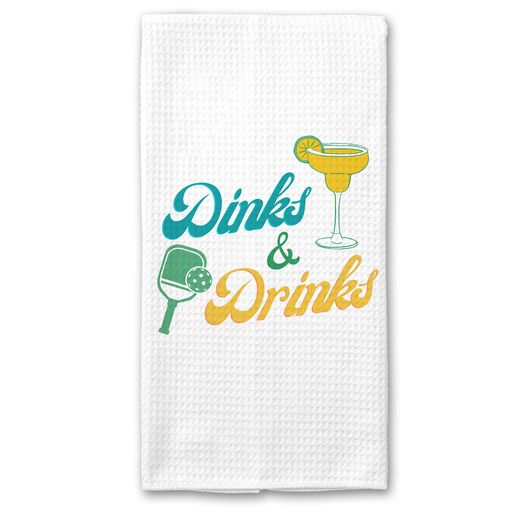 Dinks And Drinks Pickleball Towel